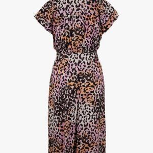 Veronica Beard Brown and Black Ruched Maxi Sundress